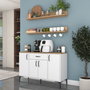 Hanah Home Armario Multiusos JE233 - 4697 Blanco y Nogal